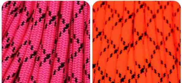 (image for) NeonPinkwithBlackXBlacklightParacord - Click Image to Close